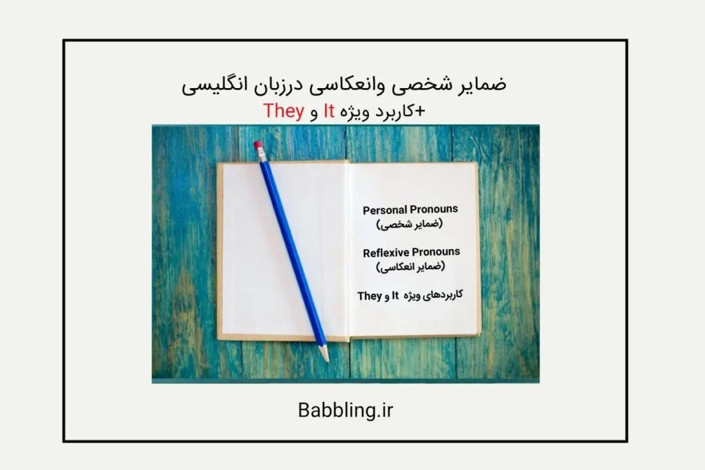 ضمایر شخصی وانعکاسی درزبان انگلیسی+کاربرد ویژه It و They